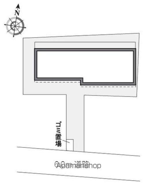 レオパレスウィステーリア平和台[1K/23.71m2]の配置図