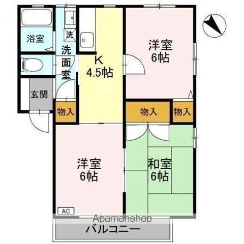 エクセレントワイケイ Bの間取り写真