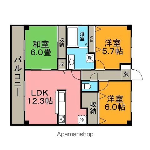 サントラップアベニューの間取り写真