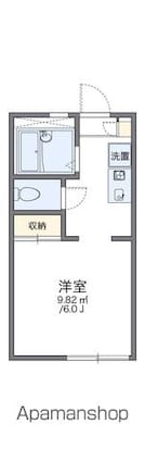 レオパレス横浜とつか[1K/19.96m2]の間取図