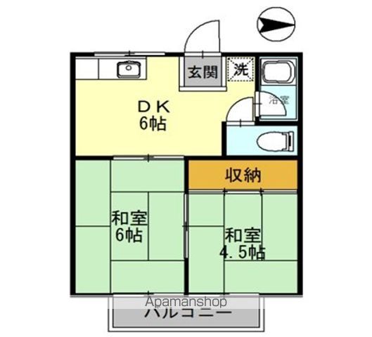 コーポ母恩の間取り写真