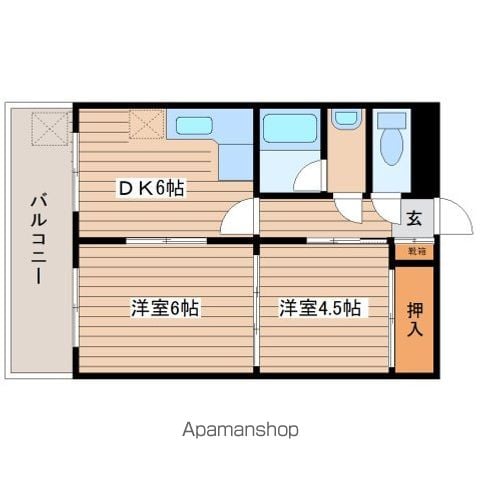 市川マンションの間取り写真