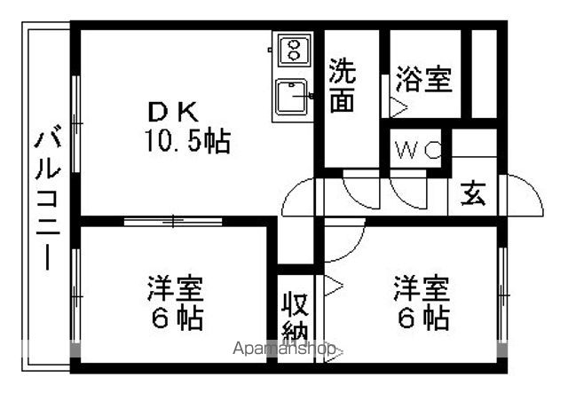 神栖市知手中央のマンションの間取り