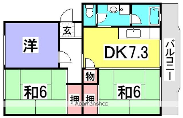 山根マンションの間取り写真