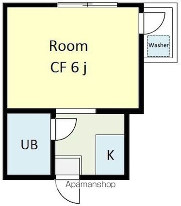ハウスエディ[1K/21m2]の間取図