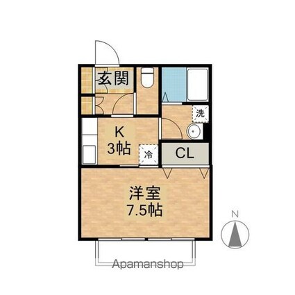 グランツ[1R/29.44m2]の間取図