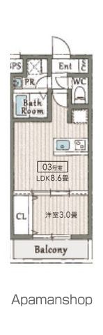 AILE東中浜の間取り写真