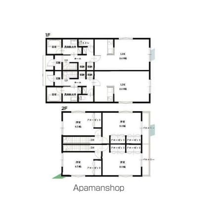 カーサＥＳⅡ[2LDK/74.53m2]の間取図