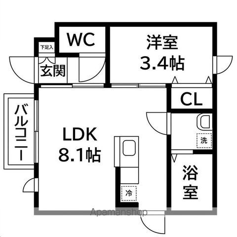 シエル宮町IIの間取り写真