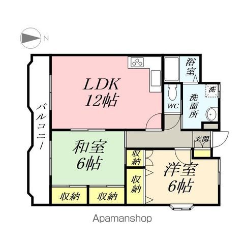 翔阿園マンションの間取り写真