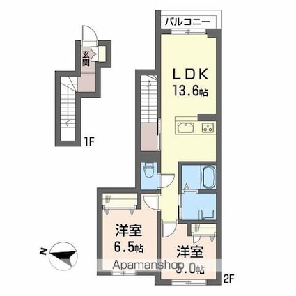 サン　ビレッジ[2LDK/59.92m2]の間取図