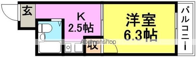コンフォート南塚口1の間取り写真
