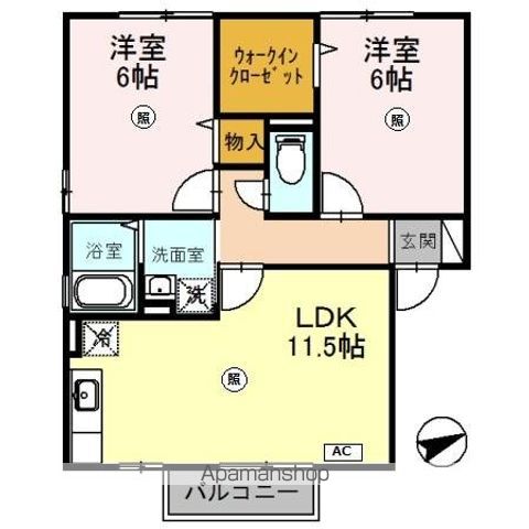 セレーヌスの間取り写真