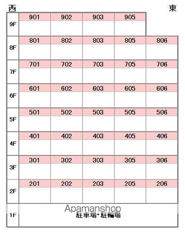 キャッスルビュー味酒野[2LDK/51.87m2]の配置図