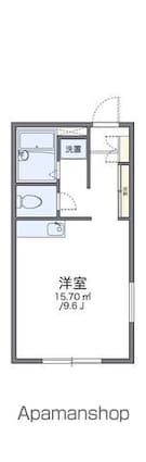 レオパレス武蔵砂川Ⅰ[1K/26.1m2]の間取図
