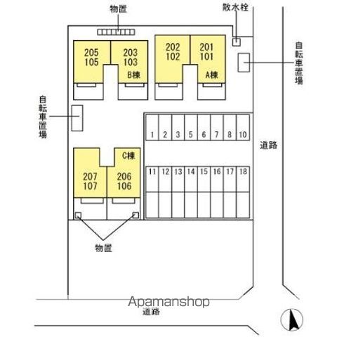 サニーコート　Ａ棟 102 ｜ 岐阜県岐阜市茜部寺屋敷１丁目37-1（賃貸アパート1LDK・1階・57.93㎡） その19