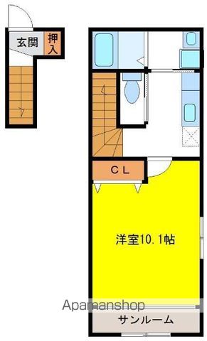 サニーポムB棟の間取り写真