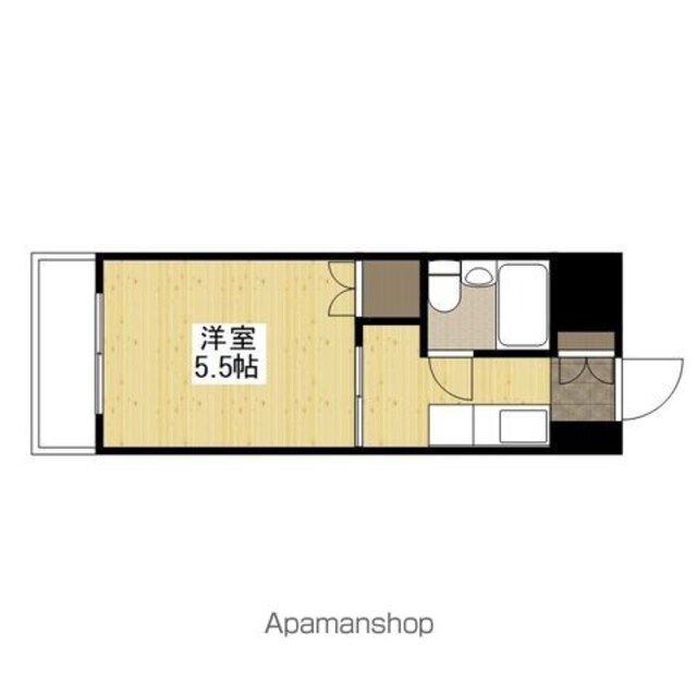舟入　松尾ビル[1K/15.98m2]の間取図