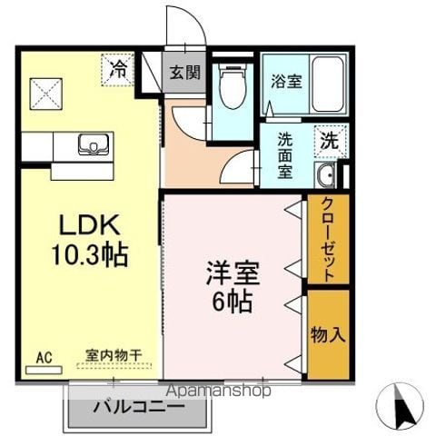 リビングタウン連島 A棟の間取り写真
