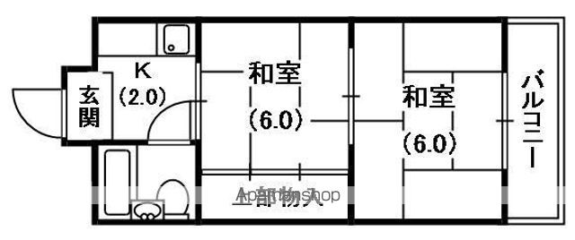 第2シャトーモリオカの間取り写真