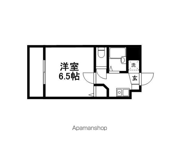 福岡市東区馬出のマンションの間取り