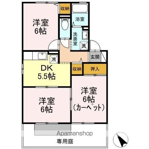 エクセレント柿本 A棟の間取り写真
