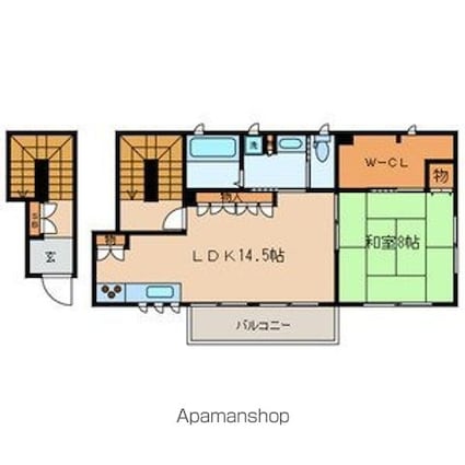 コーポ　ＫＯＧＡ[1LDK/67.55m2]の間取図