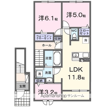 ニコリヴⅠ[3LDK/65.25m2]の間取図