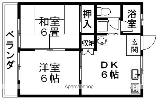 サンハイツ開明の間取り写真