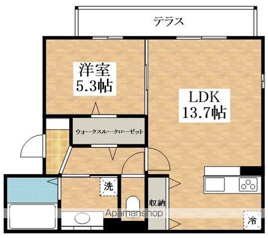 イーグルの間取り写真