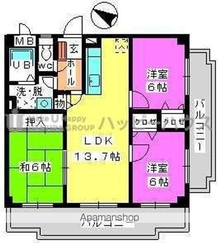 アネックスけやき通りの間取り写真
