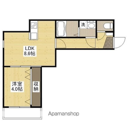 リタリッチ五番館[1LDK/35.13m2]の間取図