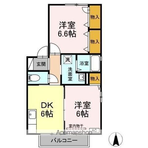 つばき中川 A棟の間取り写真