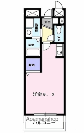 エテルノカーサ東千葉[1K/24.48m2]の間取図