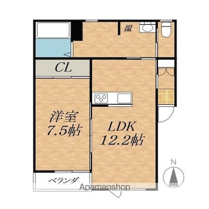 ＲＥＡＬＬⅡ[1LDK/49.8m2]の間取図