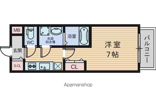 ATTIRANT西三国の間取り写真