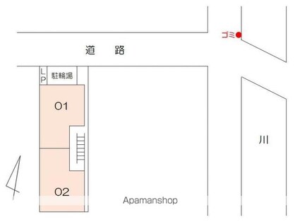 ホーミィ西宝[1K/20.04m2]の配置図