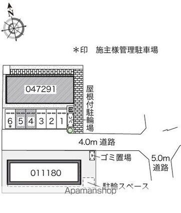 レオネクストショー[1K/26.08m2]の配置図