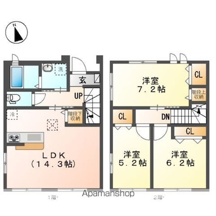 ＩＶＹＣＯＵＲＴ　ーアイビーコートー[3LDK/78.35m2]の間取図