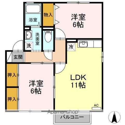 プリムローズ DEFの間取り写真