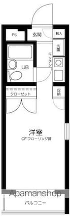 東京都世田谷区野毛２丁目[1K/16.5m2]の間取図