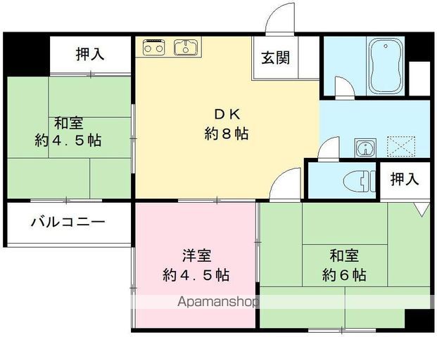 ヴィエント北花山の間取り写真