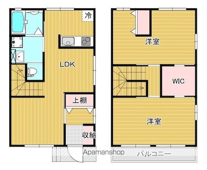 アルベーラ[2LDK/68.2m2]の間取図