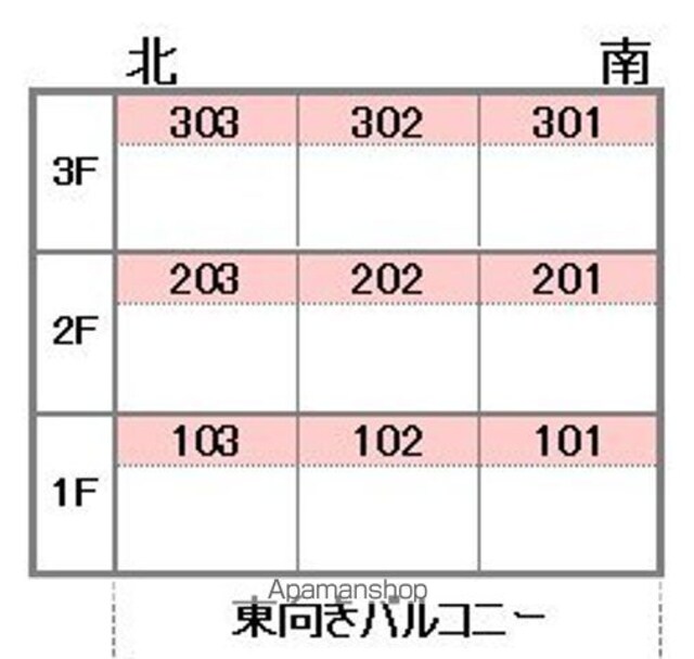 ファミール・シャンポール[3LDK/60.35m2]の配置図