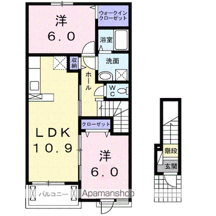 葵Ⅱ[2LDK/57.21m2]の間取図