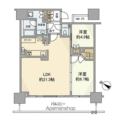 ブランズタワーみなとみらいの間取り写真