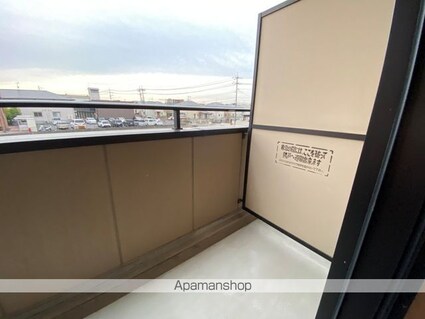 岡山県岡山市北区久米[1K/31.2m2]のバルコニー