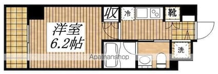 レアライズ立川ＡＺ[1K/20.97m2]の間取図