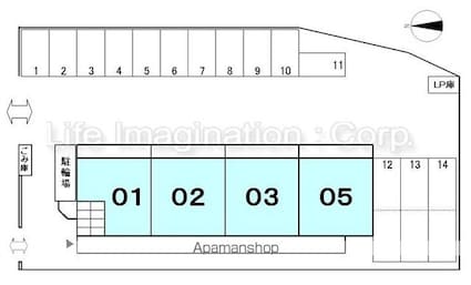 シャルマンフォートⅢ[1LDK/42.75m2]の配置図