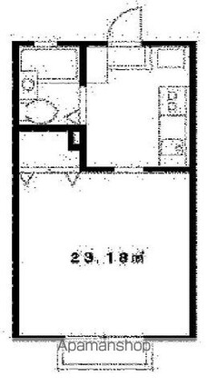 エステートピア貫井北町[1K/23.18m2]の間取図
